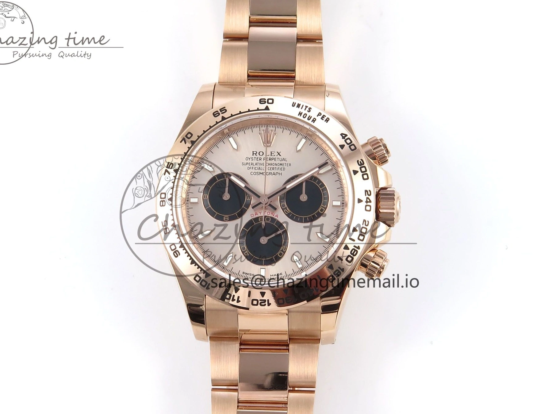 MiroTime 0507 Daytona 126505 APSF 1:1 Best Edition RG Black Dial on RG Braclet SH Sporty 730
